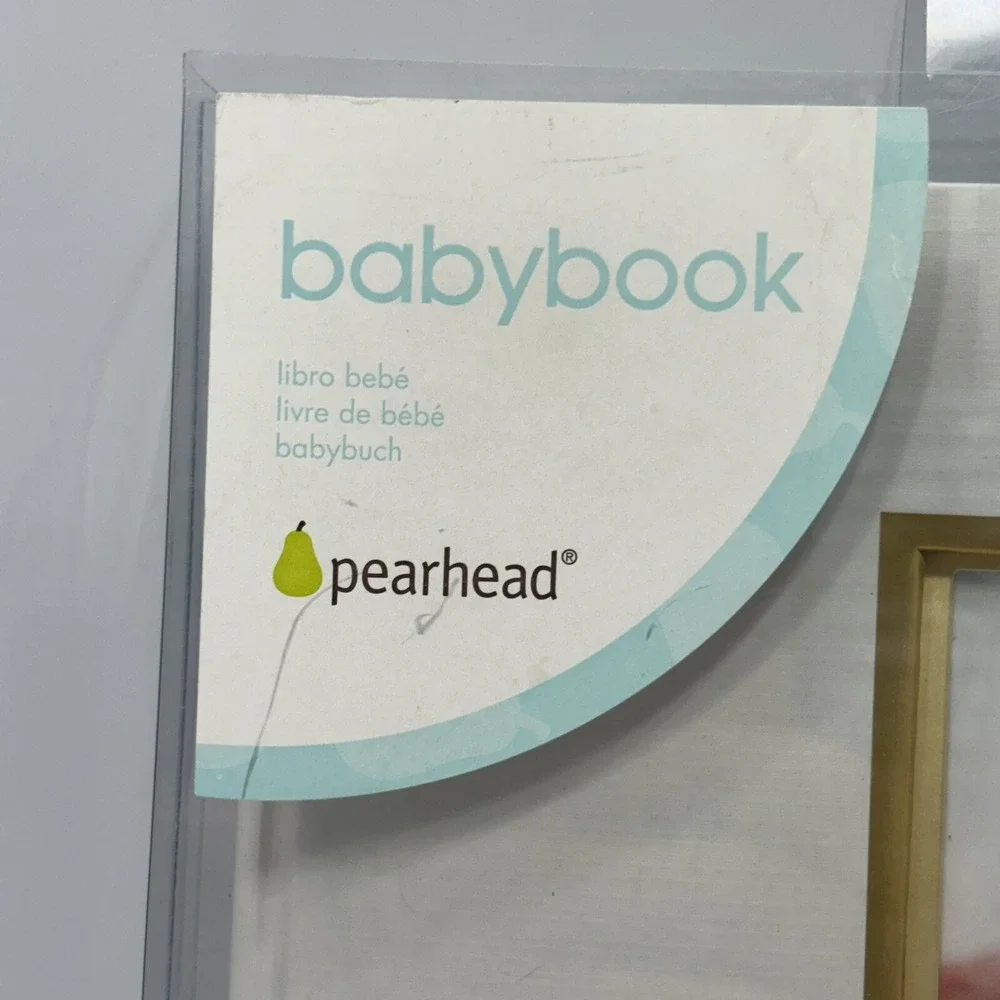 Pearhead Hello Baby First 5 Years Baby Unisex Memory Book Photo Insert Scrapbook